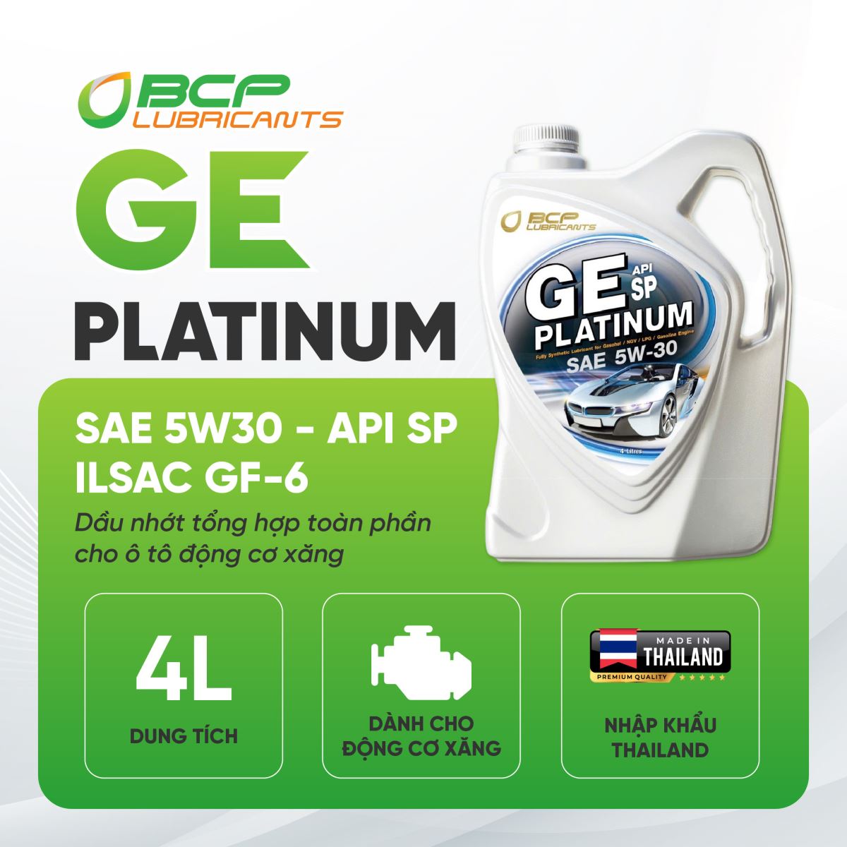 GE Platinum 5W30, SP, ILSAC GF-6