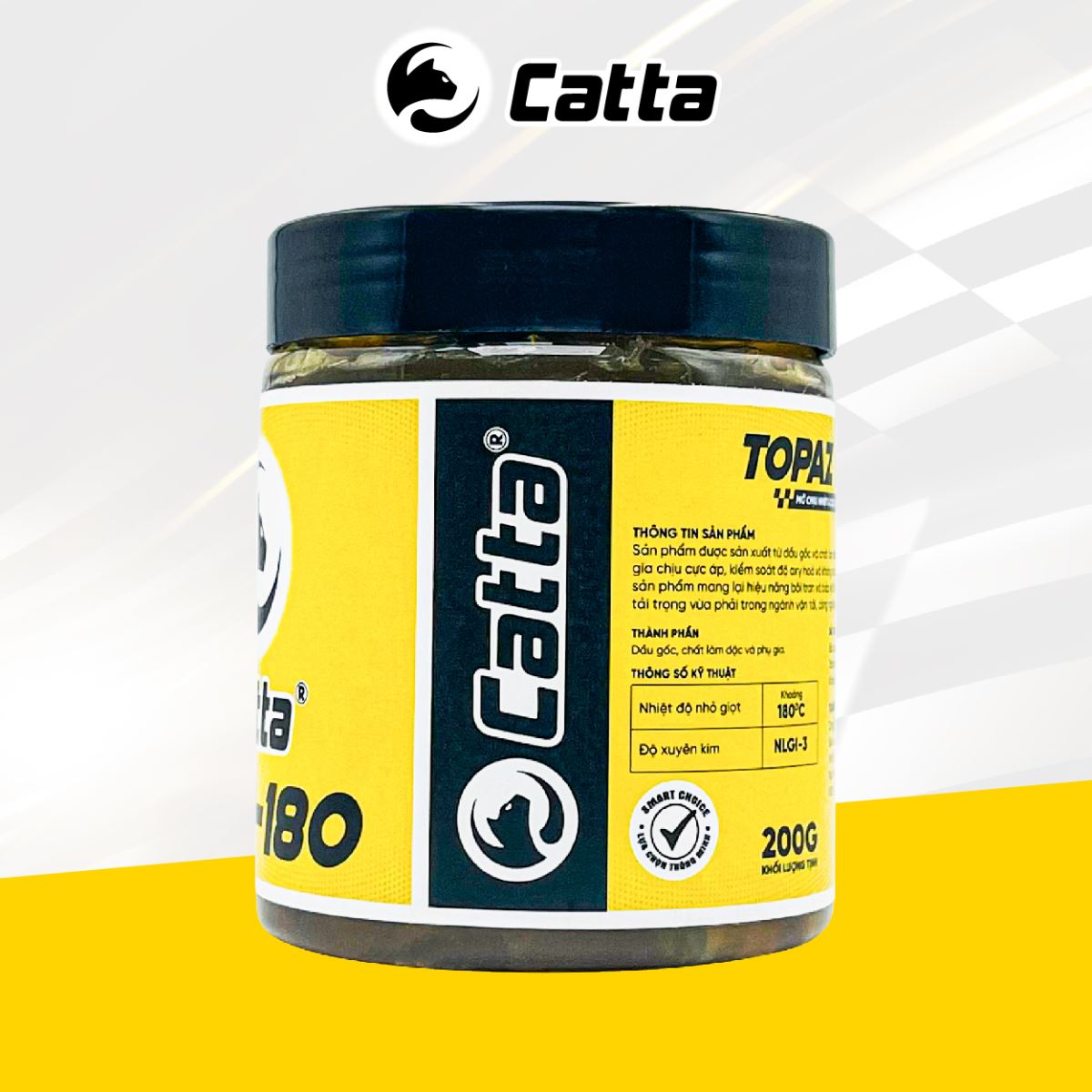 Mỡ Bò Đa Dụng CATTA TOPAZ MP3 180 (MỠ MÀU VÀNG)