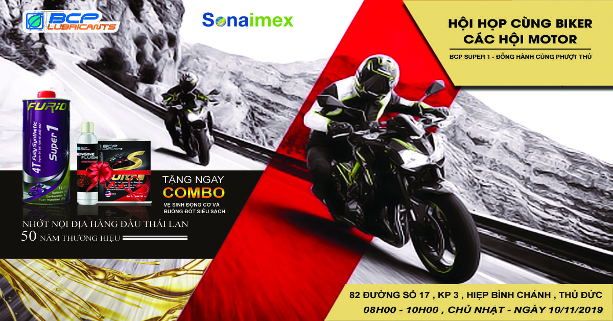 [BCP SUPER 1 – ALWAYS BESIDES BIKERS] –THE MEETING OF BIKERS VIETNAM MOTOR SHOW GROUP.