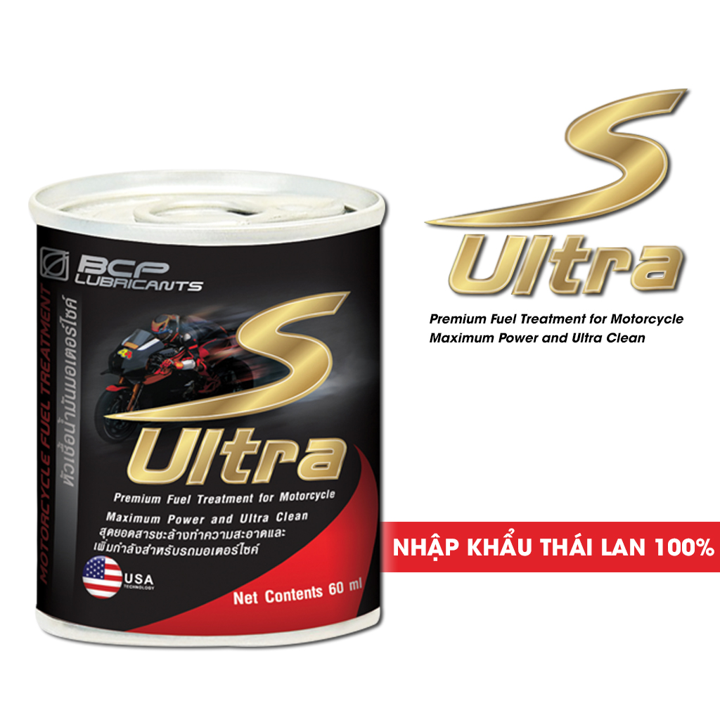 Dung dịch vệ sinh buồng đốt xe máy S-Ultra nhập khẩu Thái Lan.