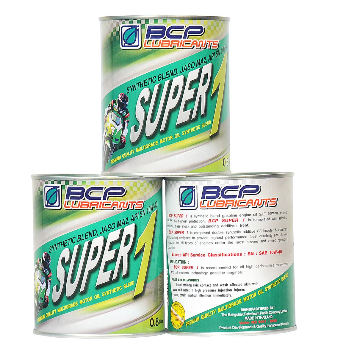 dầu nhớt bán tổng hợp Thái Lan nhập khẩu BCP Synthetic Blend_0.8L